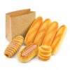 QUPLIZ Realistic Artificial Bread Model Set with Paper Pouch