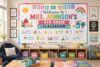 QUYNHANH Custom Classroom Banner, Personalized Teacher Name Welcome Sign