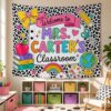 QUYNHANH Custom Teacher Classroom Tapestry with Name, Educational Wall Art