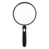 QVEZPRYX Large Magnifying Glass 10X Rubber Handheld Magnifier for Seniors Kids Reading Exploration