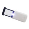QVEZPRYX Portable 4X Magnifier with 3 LED Lights - Foldable Pocket Microscope for Jewelry Reading ﻿