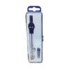 QVEZPRYX Professional Alloy Compass Ruler Set