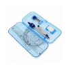 QVEZPRYX Teaching Compass with an Eraser Box Pencil Holder Ruler