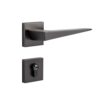 QVYMPGBNS Magnetic Indoor Door Lock zinc Alloy Silent Bedroom Room Handle Fashionable(Black Nickel Magnetic Style)