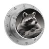 Raccoon Black Stainless Steel Mechanical Kitchen Timers