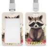 Raccoon Id Badge Holder with Breakaway Lanyard