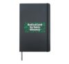 Radicalized By Basic Decency Nature Quote Social Activist Hardcover Journal, Black