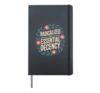 Radicalized By Essential Decency Human Kindness Hardcover Journal, Black