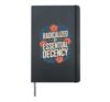Radicalized By Essential Decency Human Kindness Hardcover Journal, Black
