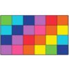 Rainbow Classroom Rug 13 x 7 5, Large, Colorful, Seating Area Rug for School, Preschool, Elementary, Interactive Activities, Decorative Classroom Carpet,7'6" x 13'1" (Rectangular)