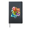 Rainbow Foxy Fox Fursona Furry T Shirt Gift Women Men Kids Hardcover Journal, Black