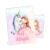 Rainbow Princess Unicorn Rainbow Fairytale Pocket Folder Gift Name Back to School Supplies Teacher Office Birthday Girl Boy Kids Custom Personalized