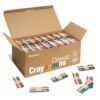 Rarlan Crayons Bulk, 300 Individual Packs of 4 Colors, 1200 count for Kids