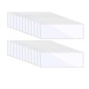 Raxmolo Reusable Clear Nameplate 9.5" X 3.4" 30 Pieces Pocket Self-Adhesive Desk Name Tags-Covers for Classroom for School