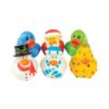 Raymond Geddes Christmas Duck Toys, 6 Festive Designs, Approximately 2 Inches Tall