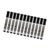 RBRMHM 12Pcs Recyclable Oil Markers in Black Red Blue Marker, Black