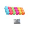 RBRMHM Angled Tip Highlighter Pens 6 Piece Block Marker Set for Journal