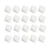 Rcniso 20 Pieces 8 Sided Dice Set Durable Blank Plastic Dice for Board Games, Math Games, Classroom Activities, White, 2.8 x 2.8 x 2.8 cm