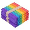 Rcniso 300 Pieces Wooden Ice Sticks Colorful Ice Sticks for Crafts and Home Decoration, Wooden Ice Stick for Family Artwork, 1.5 X 0.4 X 0.1 inch for DIY Crafts