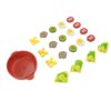 Rcniso Lifelike Vegetable Tray Game Set for Interactive Learning, Kitchen Toys Set for Kids