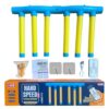 Reaction Drop Sticks Game with Remote, 3 Adjustable Speed Reflective Drop Stick Challenge for Reaction Time Training, Focus, Hand-Eye Coordination, Home, Office & Team Activities (Yellow)