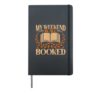 Reading adventure book readers apparel booked weekend Hardcover Journal, Black