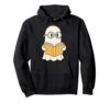 Reading Ghost Book Lover Spooky Season Bookworm Reader Pullover Hoodie