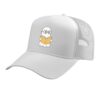 Reading Ghost Book Lover Spooky Season Bookworm Reader Trucker Hat with Adjustable Mesh Back, White