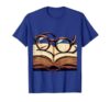 Reading Glasses on Dog-Eared Paperback Book Lover T-Shirt, Men, Royal Blue, Medium