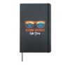 Reading Specialist Off Duty Sunglasses Sunset Summer Hardcover Journal, Black