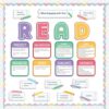 Reading Strategies Bulletin Board Set Reading Posters for Classroom Pastel