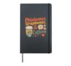Reading Teacher Coffee Lover Phonemes Graphemes and Caffeine Hardcover Journal, Black