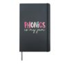 Reading Teacher Phonics is my Jam Funny Science of Reading Hardcover Journal, Black