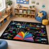 Reading Theme Kids Rug 4x6 ft New Material–Reading Takes You Everywhere