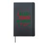 Read, Teach, Be Merry – Festive Teacher Edition Hardcover Journal, Black