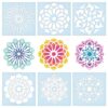 READY 2 LEARN Mandala Stencils | Set of 6 | Kids Stencils for Drawing | Trace, Paint & Color | Kids Craft Supplies
