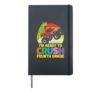 Ready To Crush 4th Grade Dino Truck Back School Boys Hardcover Journal, Black