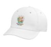 Ready to Munch and Learn Cute Puppy Lunchbox Snack Time Adjustable Printed Baseball Hat, White