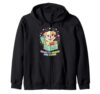 Ready To Munch And Learn Cute Puppy Lunchbox Snack Time Zip Hoodie