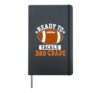 Ready To Tackle 3rd Grade Football First Day Of School Hardcover Journal, Black