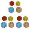 Really Good Stuff Sensory Fidget Finger Cubes-Set of 4 (Pack of 3)
