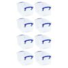 Really Useful Box 1.6 Liter Storage Container, Clear, 8 Pack