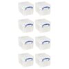 Really Useful Box 3 Liter Plastic Snap Lid Storage Bin for Music Storage, Office and General Home Organization, 8 Pack, Clear