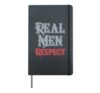 Real Men Respect Empowerment Statement Hardcover Journal, Black