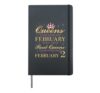 Real Queens Are Born On February 2, 2nd February Birthday Hardcover Journal, Black