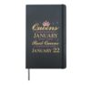 Real Queens Are Born On January 22, 22nd January Birthday Hardcover Journal, Black