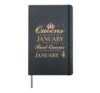 Real Queens Are Born On January 4, 4th January Birthday Hardcover Journal, Black
