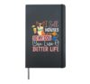 Realtor Dog I Sell Houses So My Dog Can Live A Better Life Hardcover Journal, Black