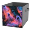 Reccmeny Flowing Ghost Glowing Pink Purple Cube Storage Bins