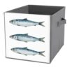 Reccmeny Three Sardines Simple Doodle Art Cube Storage Bins